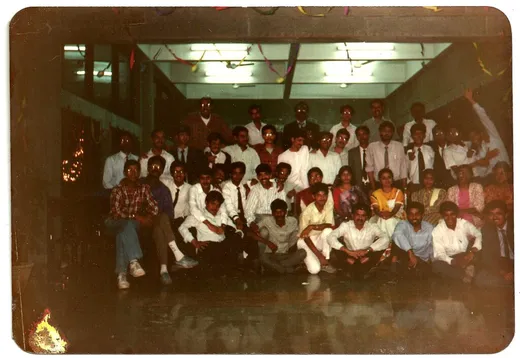 Circa 92-93 - PFM 91-93 and PFM 92-94 – at one of the many joint celebrations in the famous mess hall , the current director is pretty much in the middle of the front row.