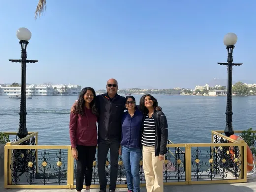 Our family: Wife Antara (Tania), daughters Niharika and Nayanika
