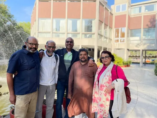 With my PFM 94 Friends: Anand, Manish, Anish and Ratna( left to right)