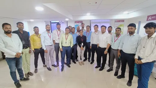 During team meeting at Axis Bank