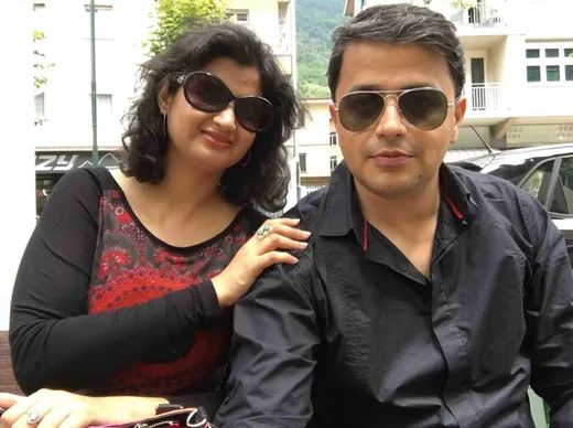 With my spouse Anshika