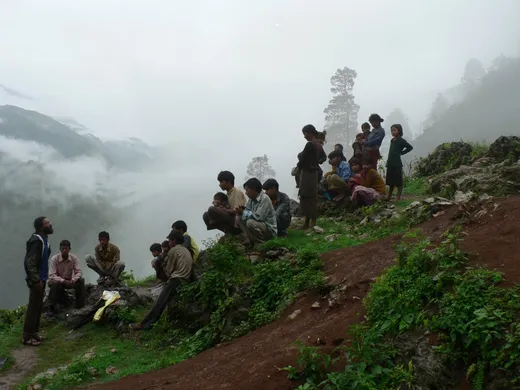 2006 : During an interaction with the Van Raji (A native endangered ethnic minority group)
