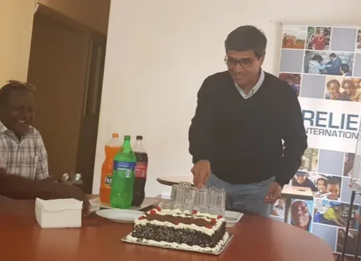 Birthday and farewell ceremony in Relief Internationl - November 2019