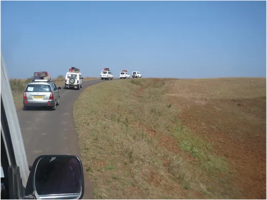 Entire Batch was in this convoy in Southern Madhya Pradesh near Maharashtra border in our first field trip