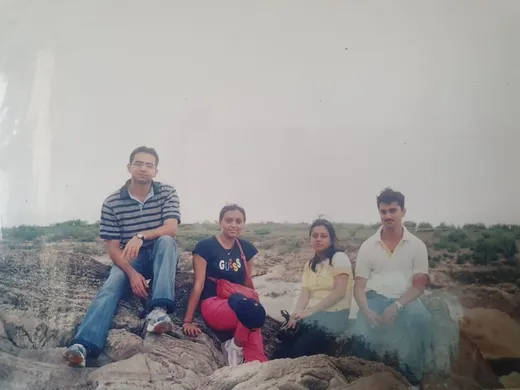 With Nitin, Deepti and Sandeep in IIFM days
