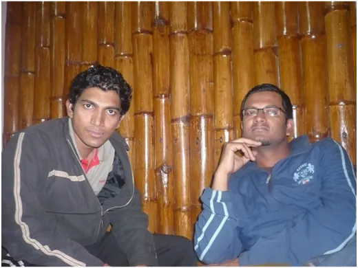 Left to right: Sanjay and Avinaw - influential and well respected people in the batch, both with prior work experience