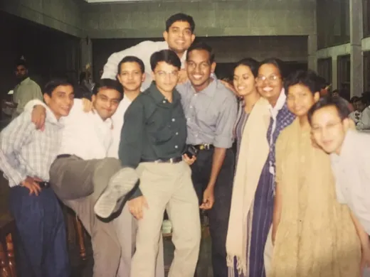 A party at IIFM Mess, 2002