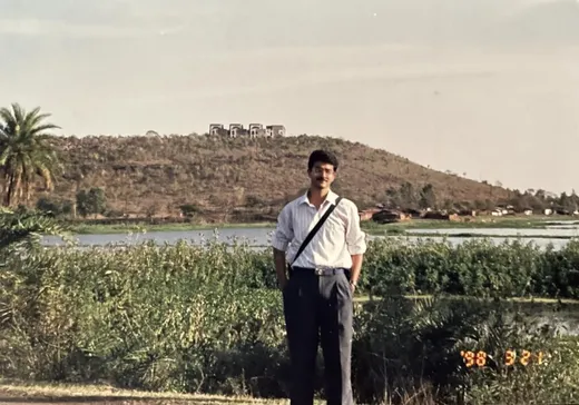 We never tired of taking pictures with the IIFM building and landscape. Wonder if anyone has seen Berlin, the new Hindi movie that has so many shots of the inside of the IIFM Admin building.