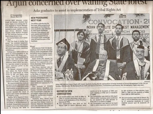 Convocation News coverage iifm