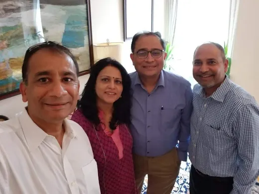With our AA President and his better half