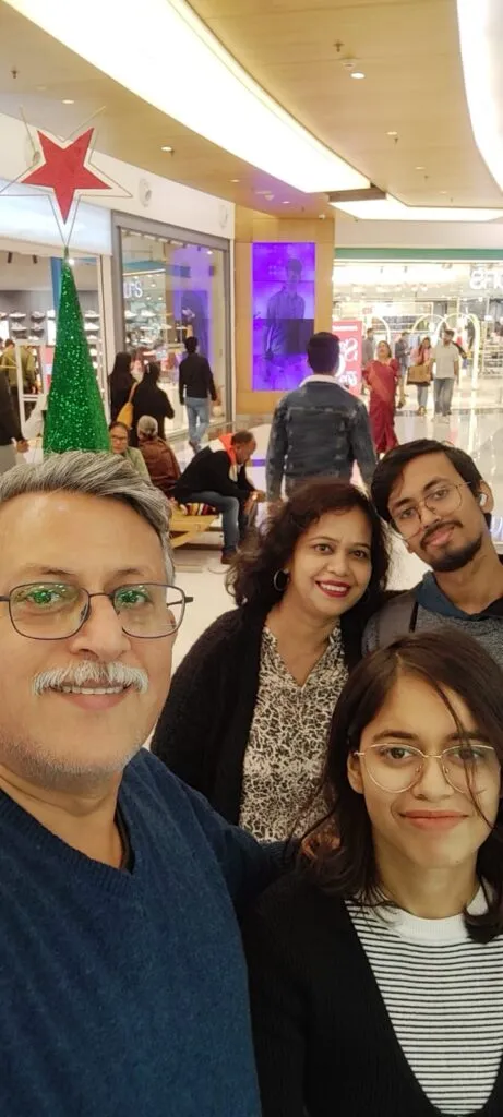 With Nilanjana, Onkar and Snehal