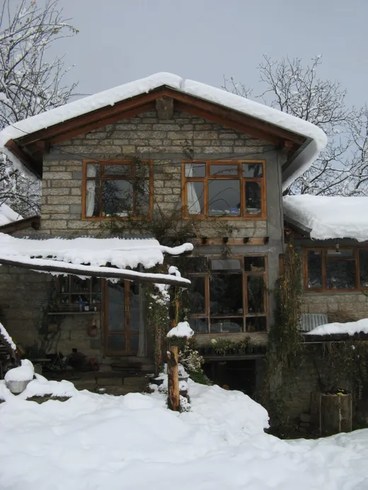 A snowy view of Malika and Theo’s home – where I lived from 1995 to 2014