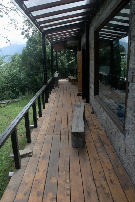 Home (office) Front Porch – the meeting point for me with woodpeckers, langurs and whistling-thrushes (that nest in the eaves) September 2023