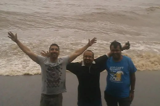 With Avijit and Mandar