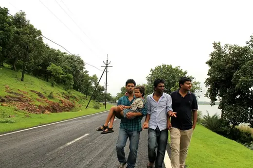 Shantanu with his buddies Anirudh and Saurabh at Van Vihar
