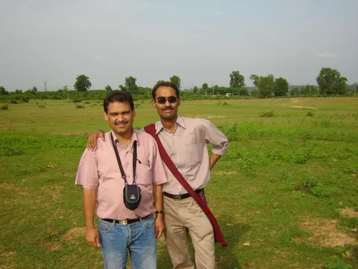 With Yam ji during field work @IIFM