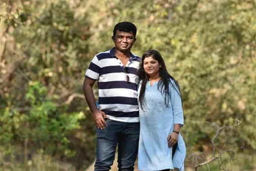 Shantanu with his better half Jayati also from the batch of 2013-15