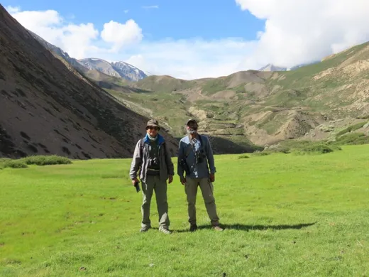 July 2024 : At Old Lapthal with Dr Gopal Rawat (altitude 4600 metres above sea level)