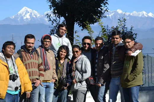 Field Trip to Uttrakhand - From L to R – Sireesh Yeshwantapur, Anshuman Vasisht, Lalit Kumar, Haridwar Prasad Chaurasiya (Above), Sprih Harsh, Nupur Maroti, Nitish Bharadwaj, Parag Bhide, Vivek Mishra, Deepak Goyal