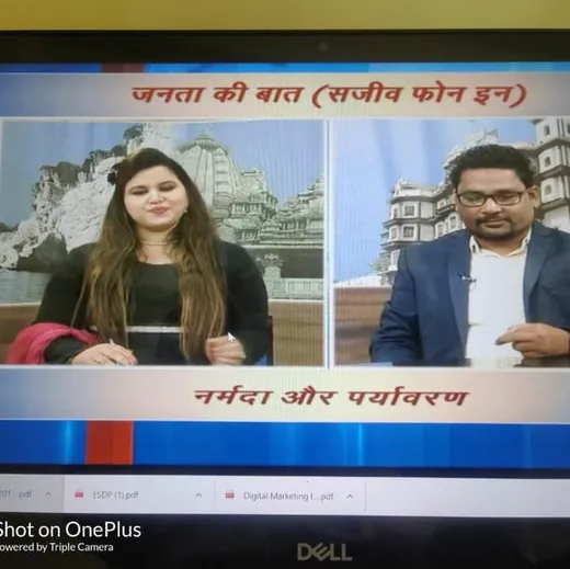Live interview on DD National Bhopal on Narmada River Restoration