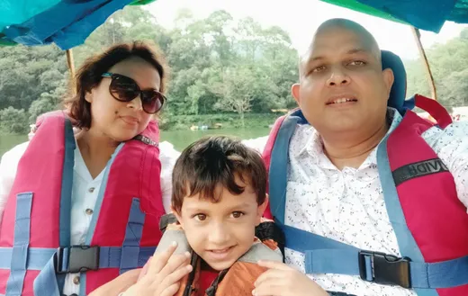 With my wife Snigdha and son Advait