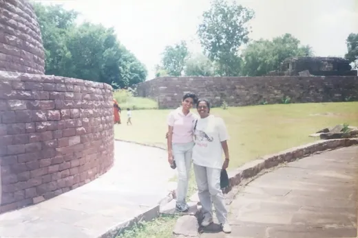 At Sanchi Stupa, with my batchmate and roommate Shree Ravindranath, 2000