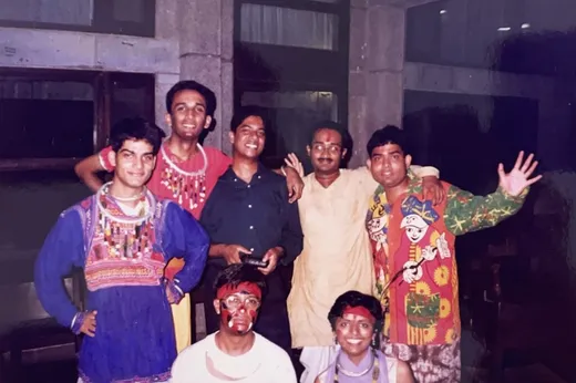 Young and foolish – tribal themed party at IIFM, 2000