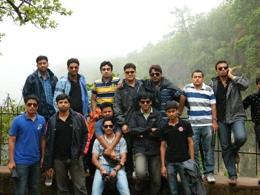 Amit and his friends on a field trip to scenic Panchmarhi, M.P.