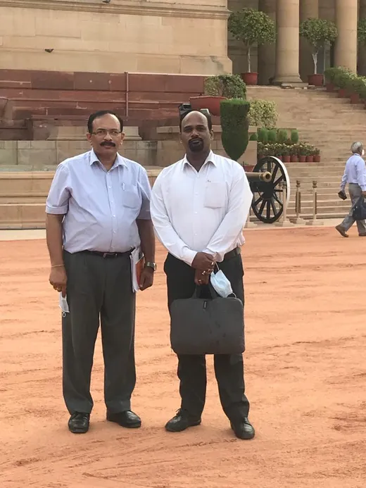 At Rashtrapati bhawan with Dr. Reddy