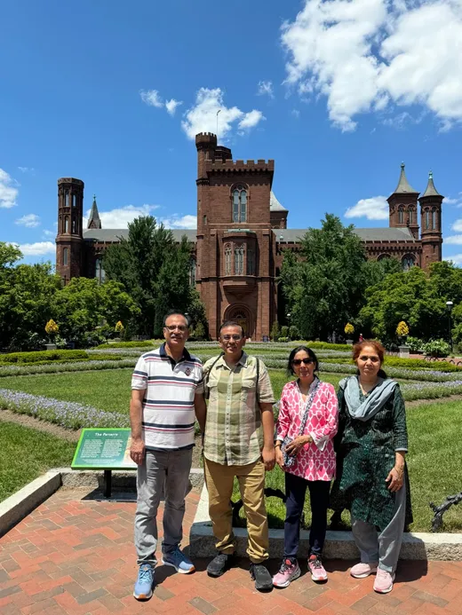 With Praveen Pruthi and family in Washington DC