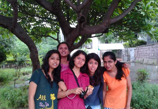 With Garvita, Niharika, Sprih and Rupinder during some celebration in IIFM