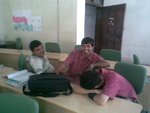 Gunbajbaaji in between the lecture