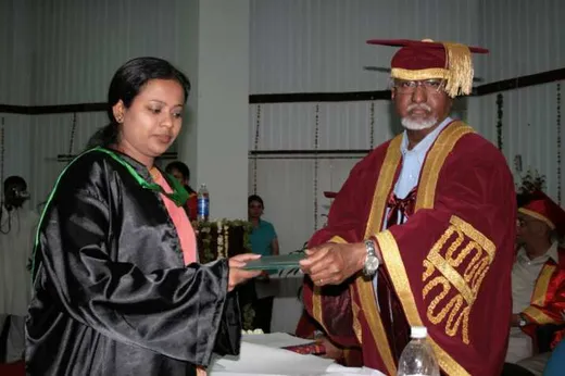 Convocation at [IIFM](http://iifm.ac.in/), [Indu](https://www.linkedin.com/in/indu-kumari-2390805/) receiving her degree
