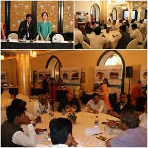 Darshan attending a conference organised by