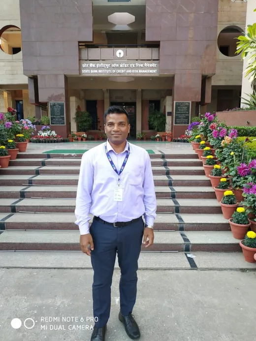 Arun at credit and risk training, SBI learning institute, Gurugram