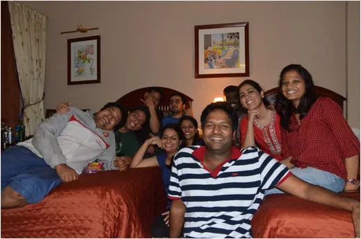 With colleagues and other IIFM class mates at Bhubneshwar during the training week