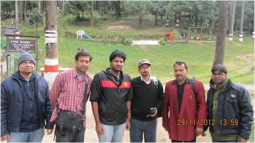Mussoorie with C P Kala Sir doing a visit to eco tourism center