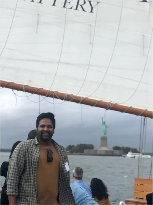 Sailing Tour on Hudson with alumni from NJIT where i did my Masters