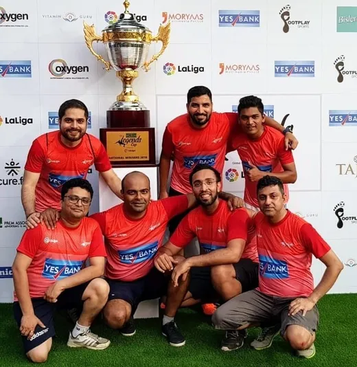 At the intercorporate football Championship