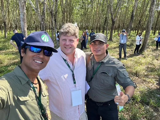 Mekong Timber Plantation visit with Guest