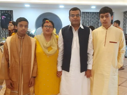 With my wife Gazala, younger son - Rayaan and older one- Zayaan