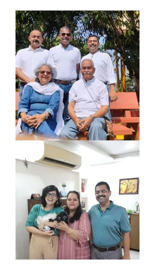 Family: Shalini, Paridhi & Luca // With Parents & Brothers