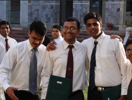 Convocation at IIFM in 2007 with Arun Tirkey, Sreekant, Kunal Kishore, Ashish Malik and Harshwardhan
