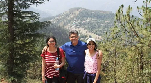 With my daughters
