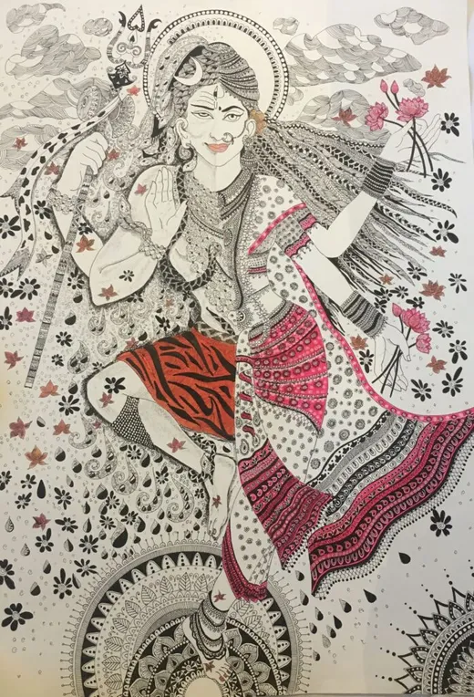 Sonali's art exhibited at Indian Habitat Center, New Delhi