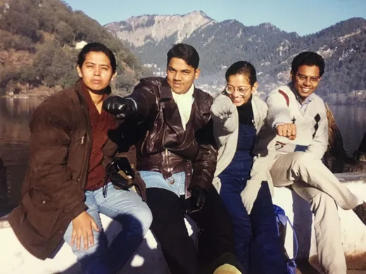 Sonali in IIFM field trip with friends