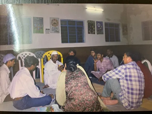 Interaction with Anna Hazare at Ralegan Siddhi