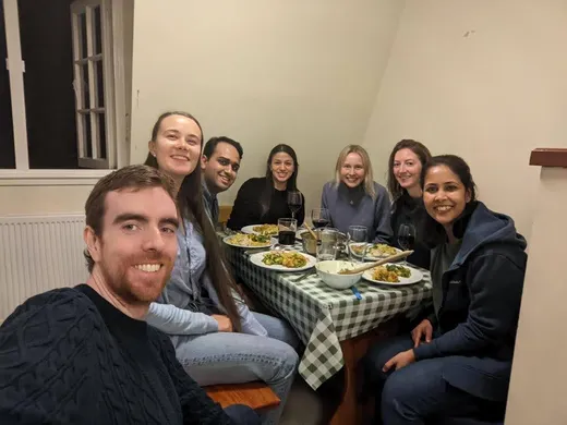 Neelima hosting Indian Dinner for her batchmates