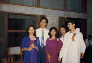 This looks like from some official IIFM dinner event. Maybe Kalpataru. With Ritu, Sudipta, Subbu, and Soumitri (left to right)