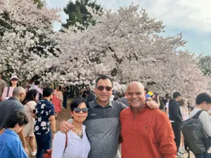 Mr. Tiwari goes comes to Washington! With Anoop Tiwari in DC during Cherry Blossom 2025.